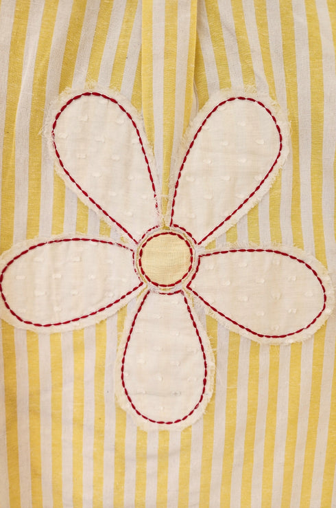 Daisy Stripe Shirt (Red & Pink)